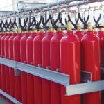 Carbon fire extinguishing system cylinders