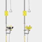 جهاز طوارئ غسيل عيون مع شاور استيل