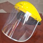 helmet with transparent visor