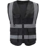 سترة سلامة ثقيل مع جيب