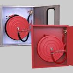 صندوق اطفاء حريق استانلس استيل بابين داخلى