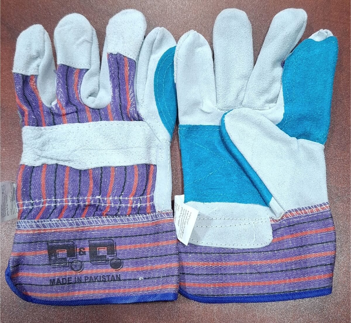 Leather work gloves - Image 1