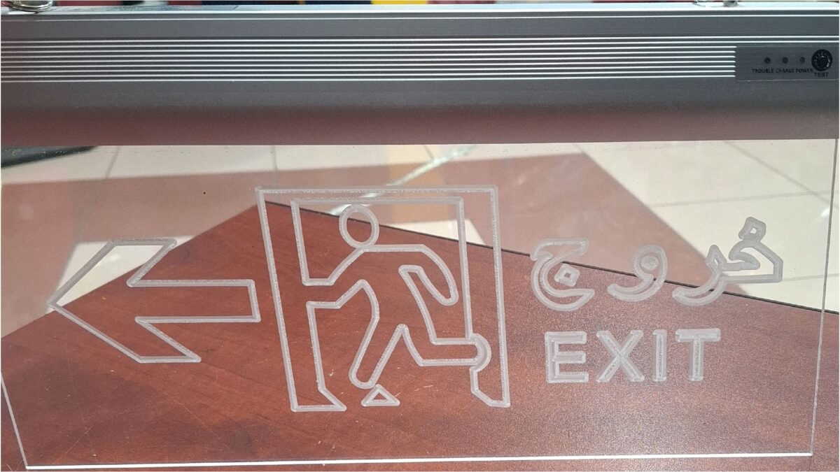 LED Emergency Exit Sign - Image 1