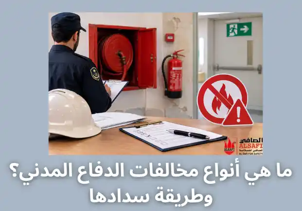 ما هي أنواع مخالفات الدفاع المدني؟ وطريقة سدادها