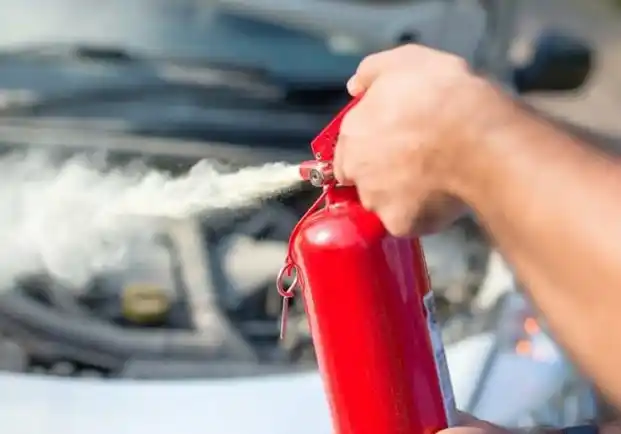 تركيب طفاية الحريق في السيارة